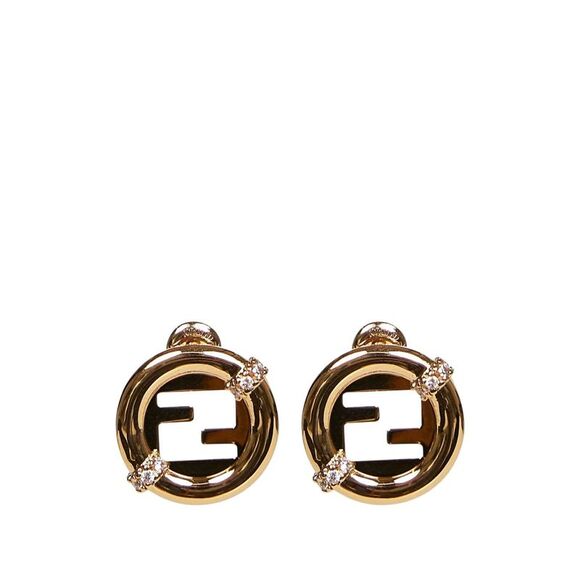 Fendi Women Ever Round Earrings